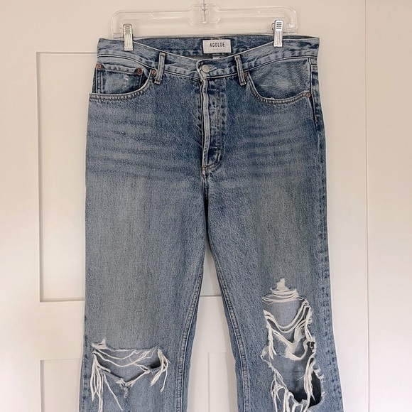 Agolde Lana Jean Mid Rise Vintage Straight Leg Denim Size 29 - Picture 10 of 14